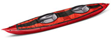 Gumotext Seawave inflatable kayak in red