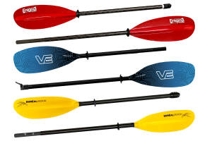 Kayaking Paddles with Adjustable, 2-part shafts