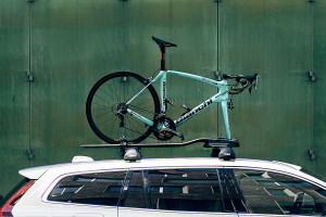 Bike carriers for mounting onto the roof of a car or a van