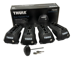 thule 7104 foot pack, for mounting Thule Evo roof rack to vehicles with a raised roof rail