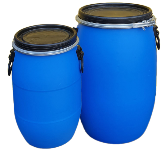 Plastic storage barrels, ideal for canoing