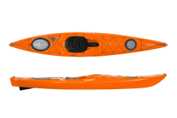 The Dagger Stratos 12.5 short, compact touring kayak