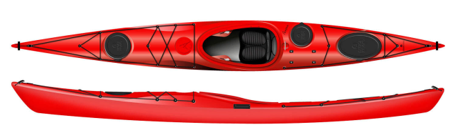 The DesignKayaks Awesome playful surf sea kayak