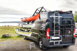 DropRacks TVE loaded with 3 kayaks