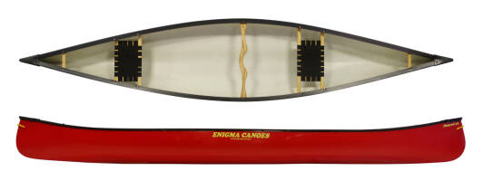 Enigma Canoes Nimrod 14, robust triple layer plastic canoe for two paddlers