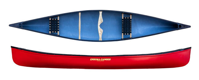 Enigma Canoes Prospector Sport, slim classic canoe shape