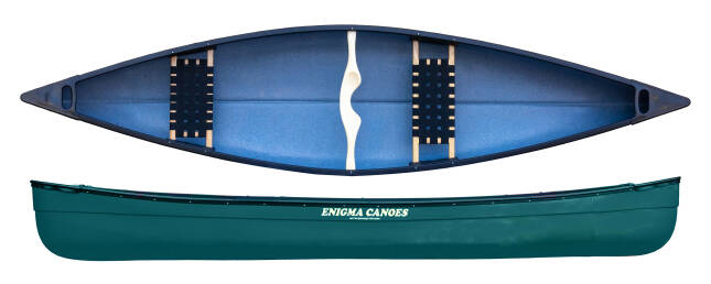 Enigma Canoes Tripper 14, stable short family canoe perfect for beginners