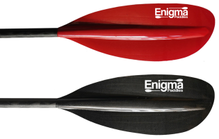 Enigma two piece touring paddles with carbon or glass blades