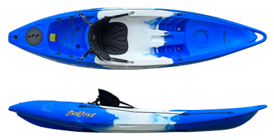 Feelfree roamer family sit on kayak 