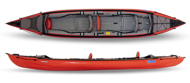 Gumotex Seashine tandem inflatable kayak with dropstitch hull