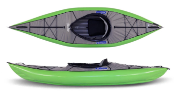 Gumotex Swing 1 solo inflatable kayak with deck covers