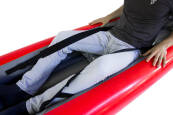 Thighstraps on a Gumotex Safari inflatable kayak