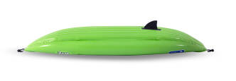 Tracking fin on Gumotex inflatable kayak. 