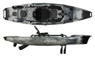 Hobie Pro Angler 12, with legendary performance thanks to the 180 Mirage Drive, shown in Dune Camo