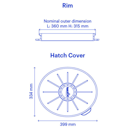 VCP Large Oval Hatch Guide