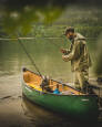 Nova Craft Prospector 15 being used as a fishing canoe