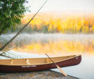 Nova Craft Prospector 16 TuffStuff, resting on a jetty in full autumnal colours