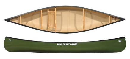 Nova Craft Trapper 12 Solo Canadian Canoe in lightweight TuffStuff material