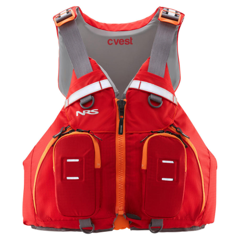 NRS C Vest - Red High Backed Buoyancy Aid Perfect For Use With Tall Backrests