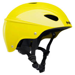 NRS Havoc kayaking helmet in yellow