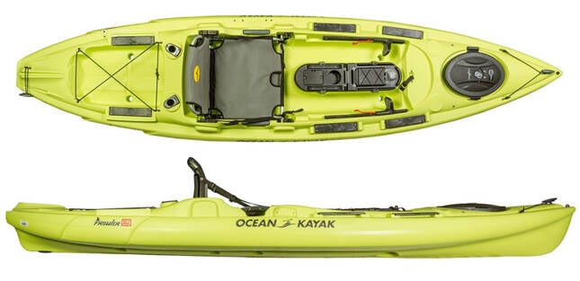 Ocean Kayaks Prowler Big Game II extremely stable fishing kayak