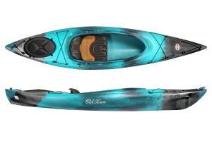 old town kayaks recreational tourer in grey/teal