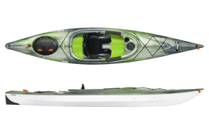 green open cockpit kayak made of vacuum formed plastic