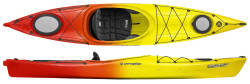 Perception's 12ft touring kayak the Carolina 12 seen in Sunset colour