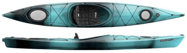 Perception Carolina 14, touring kayak with a large cockpit opening