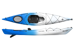 Blue/White blend (Seaspray) Perception expression 11 kayak