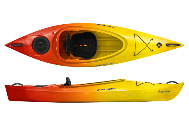 Open cockpit lightweight uk made kayak in orange