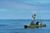 Hobie Pro Angler 12 360XR being used to sight cast as a fishing platform