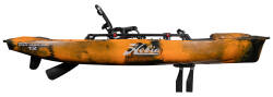 Hobie Pro Angler 12, with 180 Mirage Drive shown in Sunrise Camo