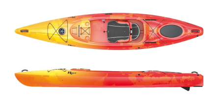 The Riot Bayside LV leisure kayak shown in the Sunset colour