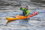 Paddling the Riot Edge 15 kayak