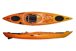 The Riot Enduro 12 touring kayak shown in the Sunset colour