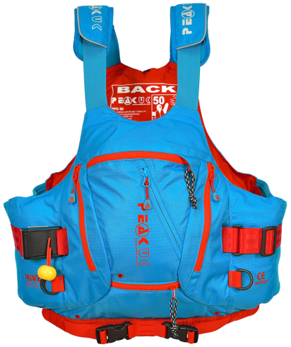 Peak River Guide Whitewater PFD - Blue/Red