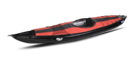 Gumotex Rush 2 inflatable kayak with solo deck covers 