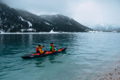 Gumotex Rush 2 paddling on a fjord