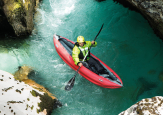 Gumotex Safari Kayak on the rapids.