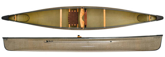 Swift Canoes Dragonfly solo canoe from a classic design