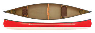 Swift Canoes Prospector 15 Ruby over Champagne with versa bow seat