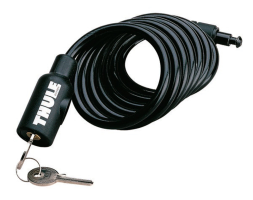 thule coiled security cable lock for securing kayaks, canoe and cycles