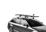 Thule DockGrip 895 with a SUP in the cradles