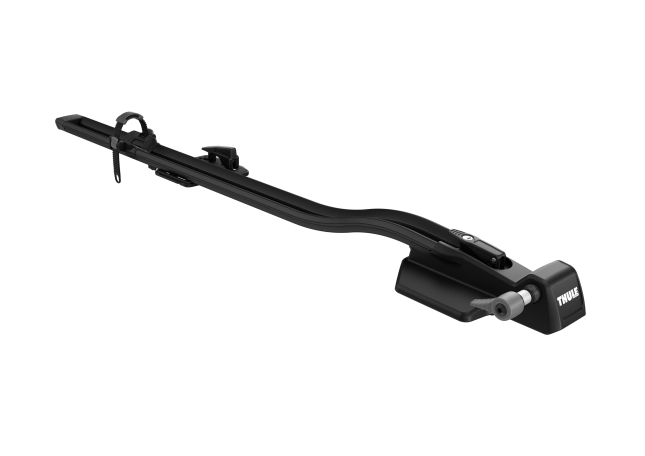 thule fastride fork mounted roof rack cycle carrier, capacity for one bike