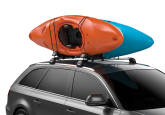 Thule Hull-a-Port XTR 848 Kayak Carrier being used to transport two kayaks