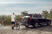 The VeloCompact Cycle Carrier from Thule with additonal adapter