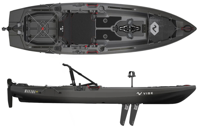 Vibe makana 100 pedal drive fishing kayak