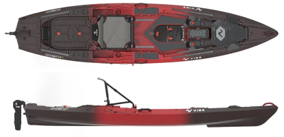 Vibe shearwater paddle or pedal drive fishing kayak 