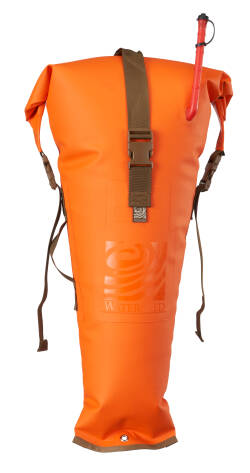 Watershed Futa Stowfloat shown in Safety Orange